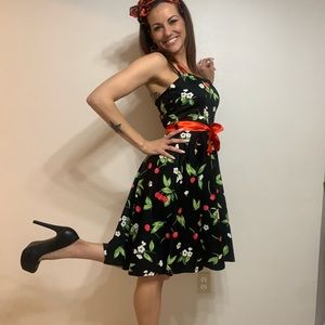 MOD CLOTH Pin up dress with head scarf